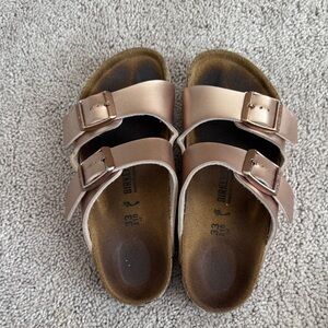 Birkenstock Kids Rose Gold Sandals